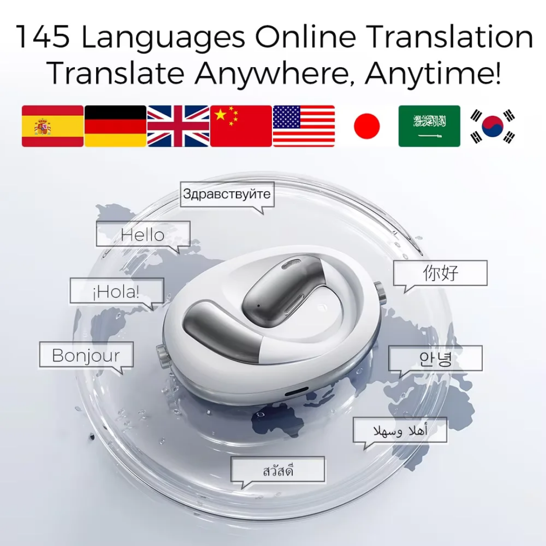 Écouteurs traducteur qui traduit 150 langues instantanée