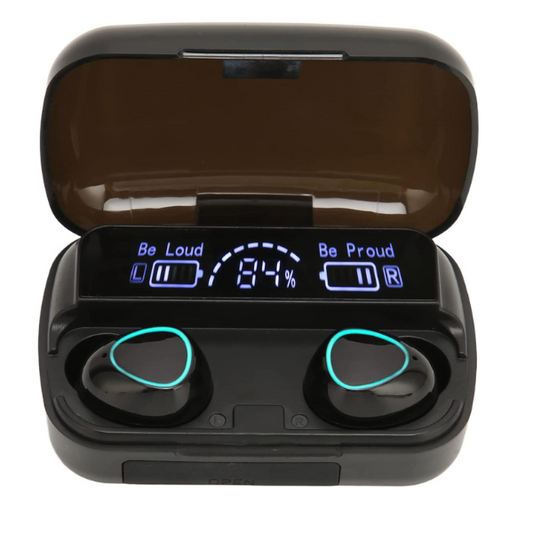 Écouteurs sans fil à power bank intégré