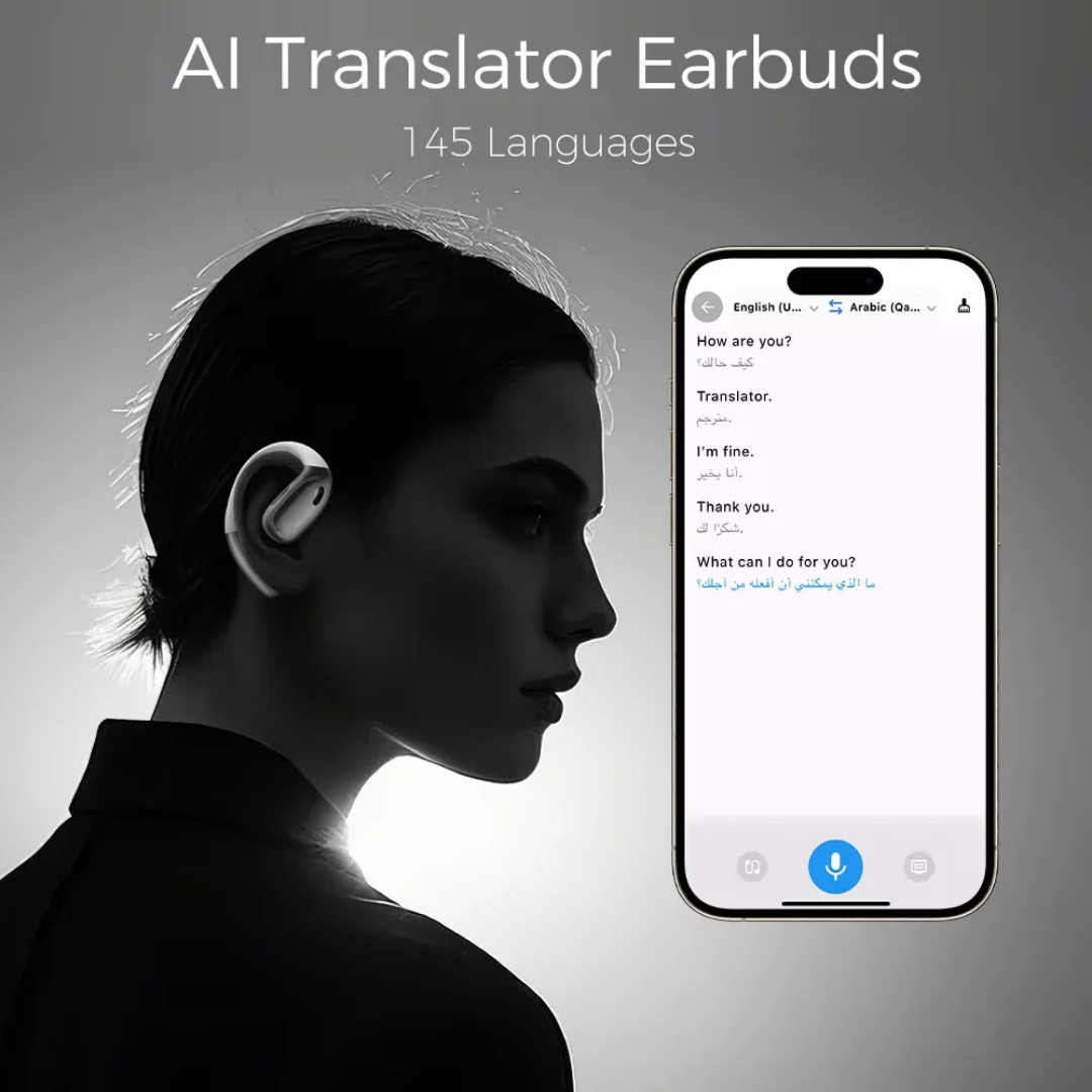 Écouteurs traducteur qui traduit 150 langues instantanée